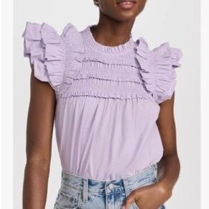Sea New York Flutter Sleeve Top